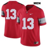 Men's NCAA Ohio State Buckeyes Rashod Berry #13 College Stitched 2018 Spring Game No Name Authentic Nike Red Football Jersey IG20T87SH